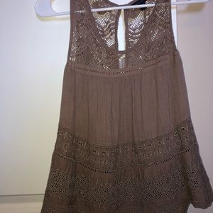 Light brown American eagle tank top